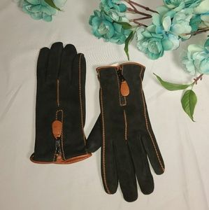 Sermoneta Italian Leather Gloves Size 6.5
